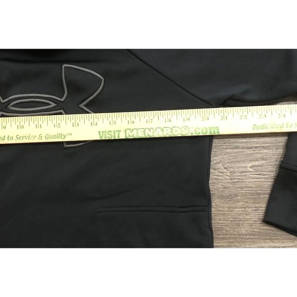 Under Armour Storm Coldgear Cowl Neck Mens Medium Black Hoodie Sweatshirt - Picture 4 of 5